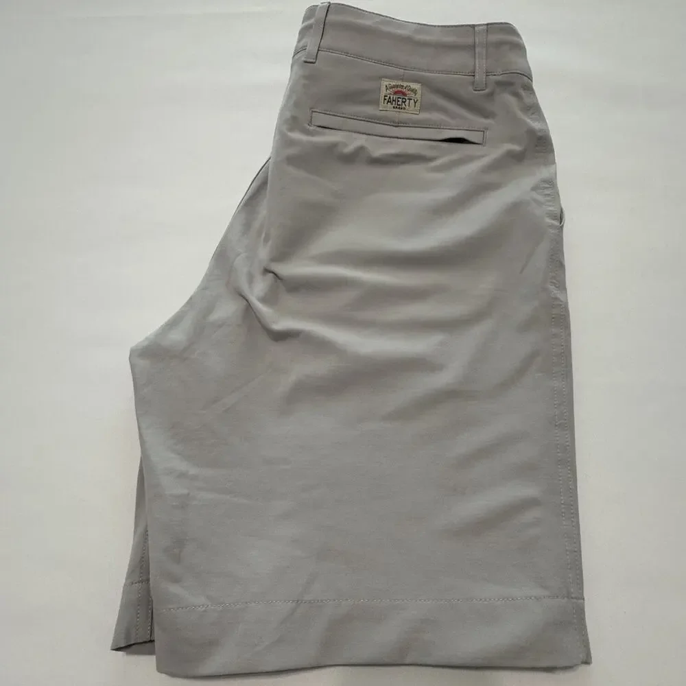 Faherty Men's All Day Cotton Blend 9” Inseam Casual Stone Color 33 Hiking
